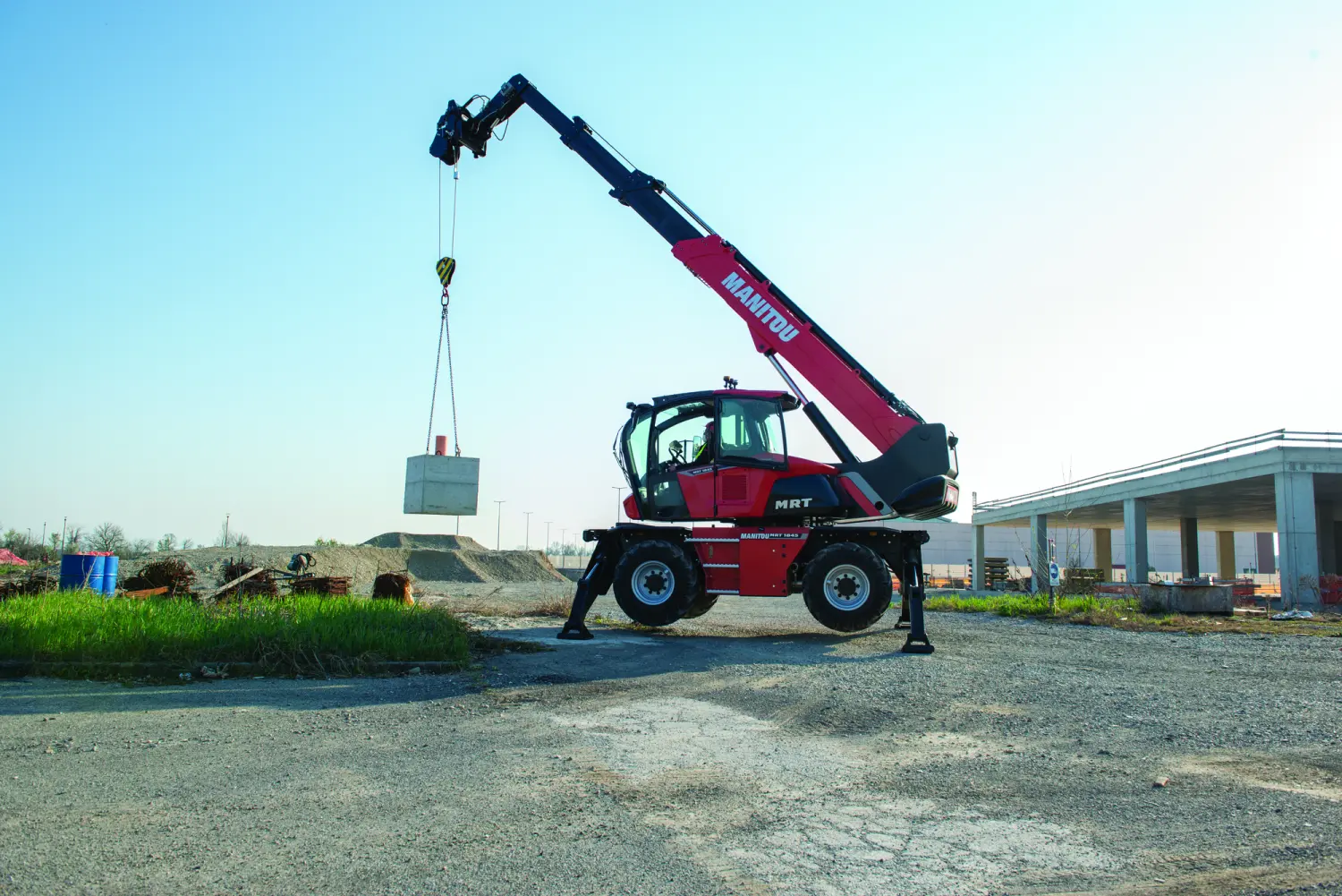 Rotierender Teleskoplader Manitou von Ohl Baumaschinen